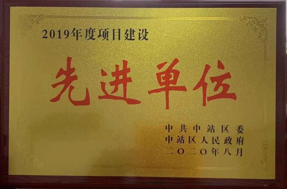喜報！中安征信榮獲“2019年度項目建設先進單位”